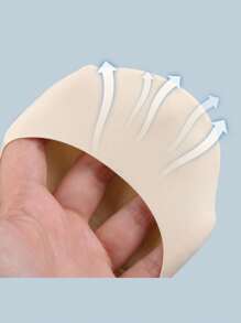 1 Paio di calzini senza solette invisibili con supporto dell'arco plantare per donna, copertura totale del piede con cuscinetti in schiuma morbida, assorbimento degli urti, traspiranti, comodi e adatti a vari tipi di scarpe
