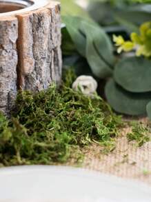 Artificial Moss Fake Moss Fresh Green For Crafts Decorative Centerpieces Fairy Garden Wedding Party Decor Bowl Vase Filler Faux Potted Plants Home Kitchen Garden Decor