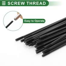Bicycle Spokes Carbon Steel Bike Spoke With Nipples For Most Bicycle - 黑色 116mm 14G 36 碳鋼 - 查看 6