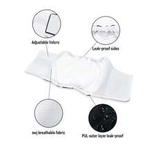 3pcs Male Dog Belly Bands Dog Pants Small Dog Cloth Diaper Reusable Absorbent Pad, Pet Supplies Anti-Harassment Leash