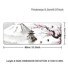 Mousepad Large XXL Cherry Blossom Art Print Anime Landscape Pretty Cute Mousepad  Rubber Mousepad Computer Accessories Keyboard Mouse Popular Mat Table Mat Floor Mat Gift For Someone To Send Male And Female Friends Gaming Mousepad