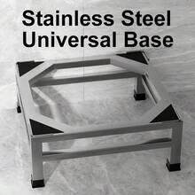 Heavy Dduty Stainless Steel Base Bracket Mini Fridge Stand For Coffee Bar Mini Fridge Organizer Washing Machine Bracket Office Small Water DispenserBase Garden And Indoor Potting Bases For Home Dorm