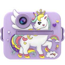Appareil photo instantané pour enfants, appareil photo d'impression de photo pour filles et garçons, mini appareil photo éducatif pour enfants de 3 à 12 ans, cadeau d'anniversaire, de vacances et de voyage