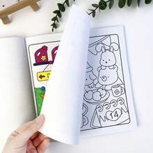 1PC ( COZY CUTIES) Adult And Adolescent Stress Relieving Colouring Book,CoCo High-End Soft Leather Coloring Book,Cute And Comfortable Cartoon Scenes, Soothing Stress And Relaxing Mood,Back To School Gifts For Friends, Classmates, And Colleagues - COZY CUTIES+Calendar Pad Paperg Book - View 11
