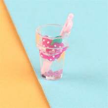 1pc Realistic Mini Luminous Drink Bottle Model, Convenience Store Miniature Decoration, Creative Home Decor Accessories