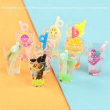 1pc Realistic Mini Luminous Drink Bottle Model, Convenience Store Miniature Decoration, Creative Home Decor Accessories