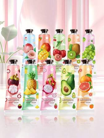 5/10/20/40/42 包装水果植物香氛护手霜，保湿护手霜旅行装母亲节礼品套装（适用于干裂双手），迷你护手霜圣诞礼品套装，男女保湿护手霜，母亲节礼物，女士礼物，节日礼物