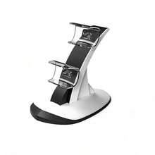 Estación de carga del controlador de Playstation5, soporte de carga dual para controladores de Playstation 5, con protección de carga, chip inteligente incorporado que proporciona protección contra sobrecarga y sobrecalentamiento, con cable de carga tipo C