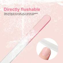 5/1PC Glass Nail Files, Glass Fingernail Files Professional Manicure Tool For Natural Nails, Gradient Color Buffer Nail Care For Salon Gift (Macaron Color)