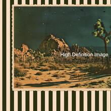 1pc Unframed Vintage Striped Desert Landscape Postcard Wall Art Canvas Poster Print Mid Century Minimalist Retro Aesthetic Decor Painting For Apartment,Living Room,Bedroom,Modern Home Decoration - Multicolor - View 5