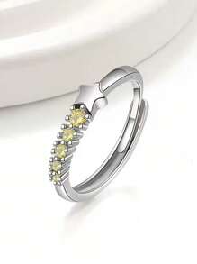 خاتم متساقط النجوم متمنى، أسلوب أوروبي وأمريكي، خاتم موضة بسيط ليتحقق الأمنية