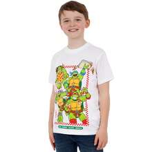 Teenage Mutant Ninja Turtles T-Shirt | TMNT Boys' T Shirt | Kids' Tops | Fast UK Delivery Shipping | Trusted UK Seller | Great Gift For Kids | Perfect For Birthdays And Christmas - White - View 2