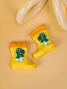 1 paio di stivali da pioggia per bambini adatti per tutte le stagioni, antiscivolo e resistenti all'usura, scarpe da pioggia per bambini e bambine, con design a forma di dinosauro o coccodrillo, impermeabili e anti-odore, scarpe da acqua sportive, adatte per giochi all'aperto e abbigliamento nei giorni di pioggia, e per viaggi all'esterno durante la stagione delle piogge