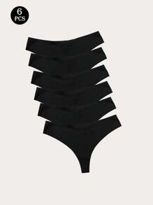 6 Packungen Damen nahtlose sexy Lippen-Muster Slips