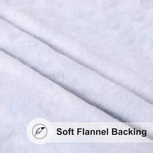 SUNFANS 1pc Rectangular Printed Tablecloth, Waterproof Elastic Fitted Vinyl Backed Flannel Tablecloth, Suitable For Christmas, New Year, Outdoor, Patio Use - Multicolor - View 4