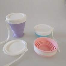 Collapsible Silicone Outdoor Travel Cup, Collapsible Travel Mini Water Cup, Portable Compressed Soft Cup