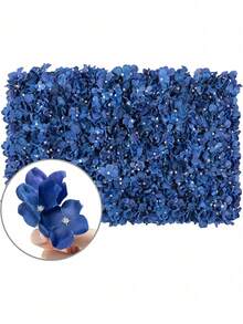 1pc 40*60cm Artificial Fence, Faux Fence Net Simulated Plant, Rattan Decor Garden Fence Barrier, Retractable Wooden Fence, Wedding Backdrop Hydrangea Arch Decoration, Artificial Plant Wall For Party, Hotel, Home, School Events, Outdoor Garden Decorations, Privacy Screen - Hydrangea Plant Wall - View 9