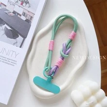 1 pieza Conector de correa de muñeca para funda de teléfono, universal antideslizante y antiperda, accesorio portátil, regalo encantador para madre, familia, amigos, cumpleaños, vacaciones, cadena de teléfono