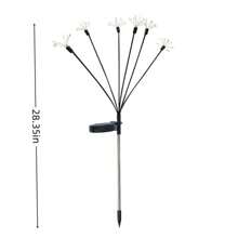 1PC Solar Powered Small Fireworks Ground Mounted Light, Suitable For Courtyard, Garden, Outdoor, Camping, Party Decoration