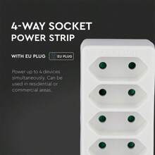 4-In-1 Wall Outlet Converter 2300W 250V | Type C Plug | Space-Saving Design For Home & Travel | CE Certified