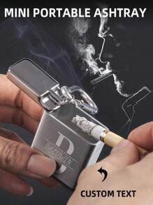 Spersonalizowany tekst, wysuwana popielniczka, przenośna kieszeń, miniaturowa metalowa popielniczka, brelok podróżny na zewnątrz, popielniczka do gaszenia pożaru