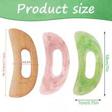 1 Stück Hals Guasha Massageboard aus Harz, Buchenholz Schabratte, mit Guasha Gerät für Bauch, Rücken, Gliedmaßen, Meridiane und Kollateralen, und ein spezielles Werkzeug für Ganzkörper-SPA, Schönheit, Schule, Reise, Reiseaccessoires, Haushaltsartikel, Spa, Massagewerkzeug, Massage, Massagegerät, Spa