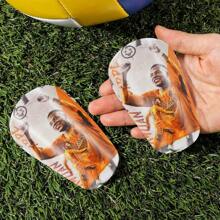 1 par de espinilleras de fútbol mini, espinilleras para adultos engrosadas - Protector de pierna de fútbol mini duradero, apto para todas las estaciones