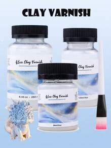 Stone Plastic Clay Brightener, Handmade DIY Gloss Oil Soft Clay Sealing Layer Glaze, Gloss Enhancement And Anti-Layer