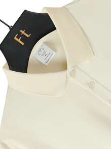 Camisa tipo polo de unicolor, camiseta para hombre de uso exterior, primavera/verano