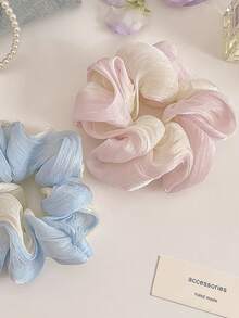 High-Quality Hair Tie, Summer Gradient Mesh Scrunchie Soft And Elegant - Multicolor - View 4