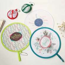 1 pièce Ventilateur pliable portable aux motifs de printemps colorés - Conception durable, compacte et maniable. Modèle aléatoire, convient pour un usage quotidien, les activités en extérieur et comme accessoire mode