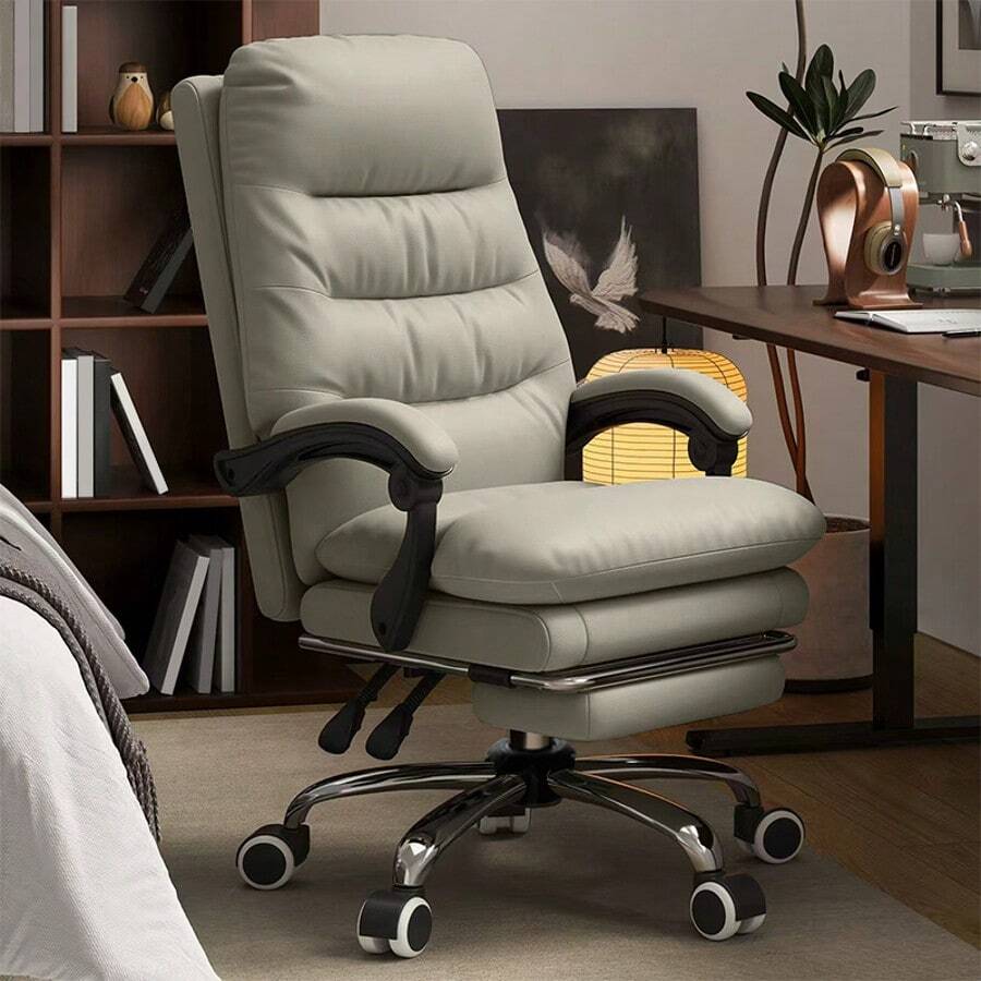 Office Chair, Desk Chair, CEO Chair, Computer Chair, Interlocking Armrests, Office Chair, 360 Degree Rotation, Leather Chair, Reclining, Retractable Footrest, Seat Height Adjustment Function, Ergonomic Chair, PC Chair, Telecommuting Chair
