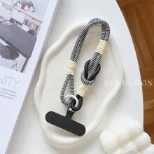 1 pieza Conector de correa de muñeca para funda de teléfono, universal antideslizante y antiperda, accesorio portátil, regalo encantador para madre, familia, amigos, cumpleaños, vacaciones, cadena de teléfono