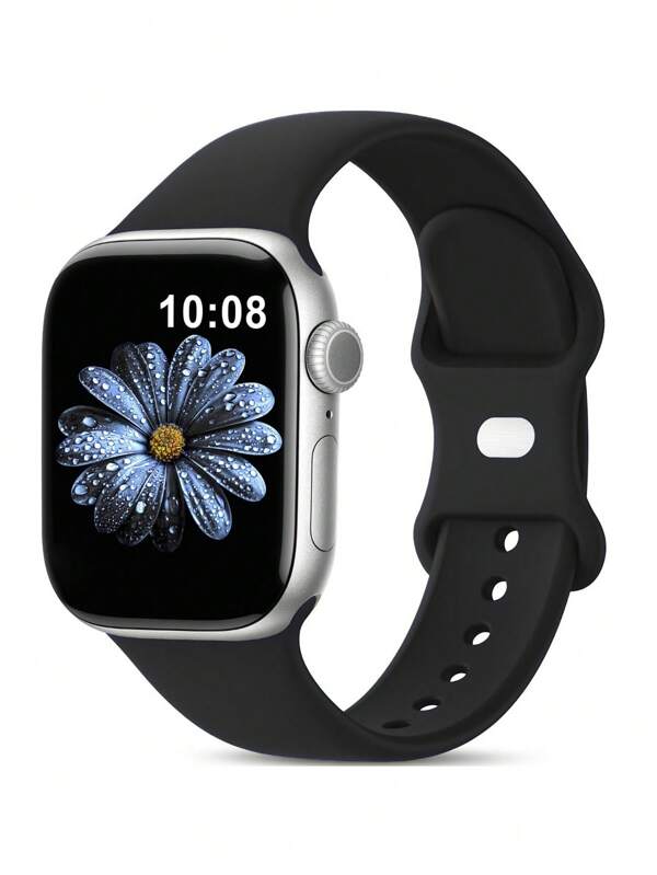 Compatible With Apple Watch Band For Teens Series 10/9/8/6/5/4/3/SE/Ultra 1&2 (38mm/40mm/41mm/42mm/44mm/45mm/46mm/49mm) - Anti-Sweat Silicone Strap With Hypoallergenic Design, Breathable & Non-Slip For School Sports & Daily Wear