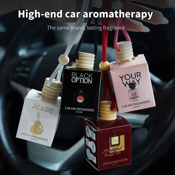 8ml Auto Aromatherapie Anhänger, langanhaltende Aromatherapie für Frauen, langanhaltender Duft Auto-Lufterfrischer Anhänger, perfekt für den täglichen Sommerurlaub, Reisen, ideales Geschenk für Frauen, stilvolles nordisches Design Anhänger, elegante Autodekoration für Frauen, botanischer Duft