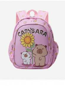 1pc New Capybara Backpack, Cute Girl Niche High-End Youth Backpack, And Fashionable New Bag, Fresh And Dopamine Color Matching, New Youth Girl Style, Adjustable Shoulder Straps, Casual And Fashionable, Very Suitable For Taking Out To Play And Can Be Given As A Gift To Friends. - Capibara Backpack - View 7