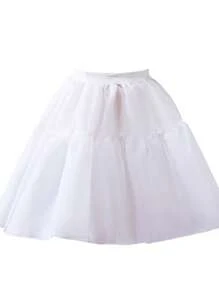 1 Stück weißer Kristallspitzen Petticoat Rock, weiches Tüll Unterrock für Lolita, Alltags Kleidung