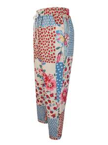 女士全身印花休闲裤，无定位图案 - 彩色 - 查看 4