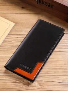 1pc Men's RFID Bifold Wallet Super Slim Credit Card Holder Genuine Leather Long Purse Multi Card Slots Fashionable Daily Use Perfect Gift For Men Wallet Mini Wallet Purse Wallet Long Wallet Wallet Wallet Keychain - Black - View 10