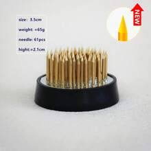 1pc Kenzan Flower Arranging Needlepoint Holder, Chinese Zen Style Flower Holder, Densified Copper Needle Flower Stand, Flower Arranging Fixing Tool Home Decor Vase Room Decor Flower Vase Glass Vase - Black - View 18