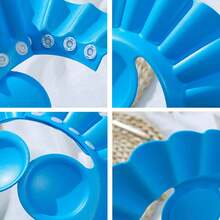 1pc Baby Shampoo Bath Hat, Soft Protective Cap, Adjustable Sun Visor, Prevent Water From Entering Eyes And Face, Suitable For Toddlers, Infants, Kids - Multicolor - View 3