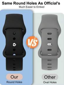 Compatible With Apple Watch Band For Teens Series 10/9/8/6/5/4/3/SE/Ultra 1&2 (38mm/40mm/41mm/42mm/44mm/45mm/46mm/49mm) - Anti-Sweat Silicone Strap With Hypoallergenic Design, Breathable & Non-Slip For School Sports & Daily Wear
