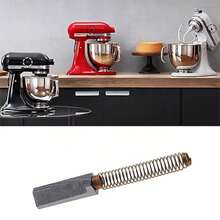Set 2 escobillas carbón compatibles batidora KitchenAid recambio motor accesorio electrodomésticos repuesto mantenimiento fácil instalación eléctrico duradero eficiente cocina hogar - Negro - Ver 5