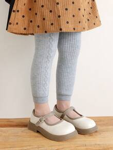 1 条装 幼儿女童冬季保暖内衬打底裤 儿童保暖全长裤 女童加厚弹力裤 宝宝幼儿打底裤袜 保暖