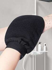 男士去角质沐浴手套，粗细磨砂沐浴手套，强力擦洗丝瓜络，温和亲肤，抓背器，家用沐浴工具套装 - 彩色 - 查看 2