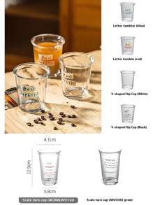2 pièces Tasse à café en verre avec paille, pour la maison, convient aux femmes, boisson