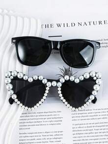 2 chiếc kính thời trang hình trái tim cho cặp đôi mới cưới - Cặp đen trắng, Đồ dùng tiệc cưới, Quà tặng cô dâu, Đạo cụ chụp ảnh cặp đôi lãng mạn, Thiết kế văn bản trang trí, Trang trí đám cưới - phong cách khác nhau - Xem 4