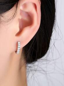 1 Pair Fashionable Earrings Hoop Earrings Personalized Circle Earrings