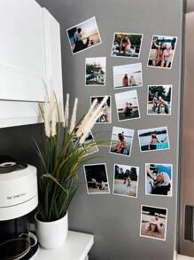 1pc- Personalized Photo Fridge Magnets, Custom Picture Fridge Magnets Collection, Photo Stickers, Office And Kitchen Fridge Magnets, Wedding Photo Stickers, Wedding Items, Wedding Decorations, Father's Day Gifts