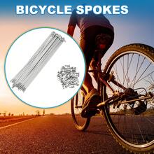Bicycle Spokes Carbon Steel Bike Spoke With Nipples For Most Bicycle - 銀色 180mm 14G 36 碳鋼 - 查看 2